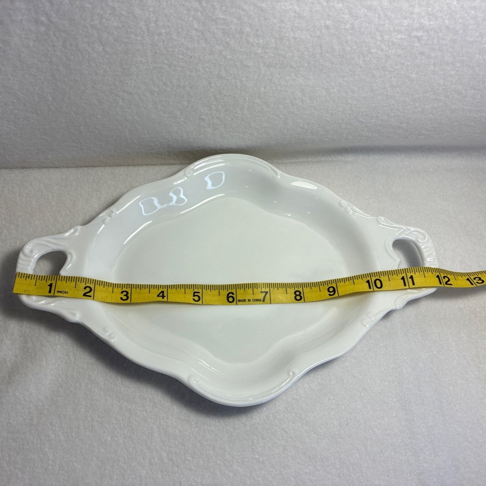 Whimsical White Peppertree tabletops Trey 12 Inches Long  #Cottage-core #boho